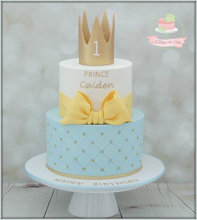 Prince 1st birthday - Cake by Jo Finlayson (Jo Takes the Cake)