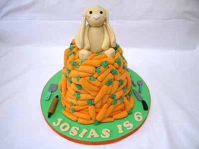 Bunny with his Carrots! - Cake by Natalie King
