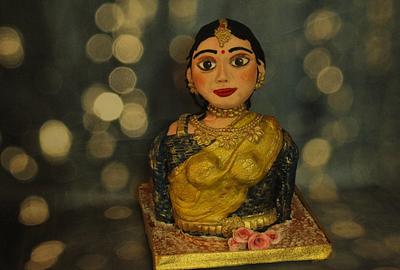 Rekha:Indian Lady Bust - Cake by Dr RB.Sudha