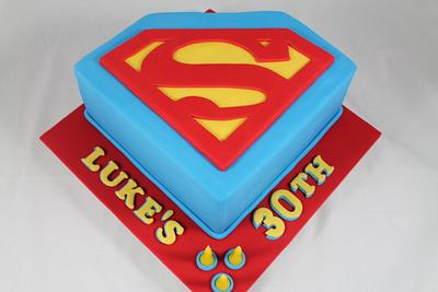 Superman - Cake by Kake Krumbs