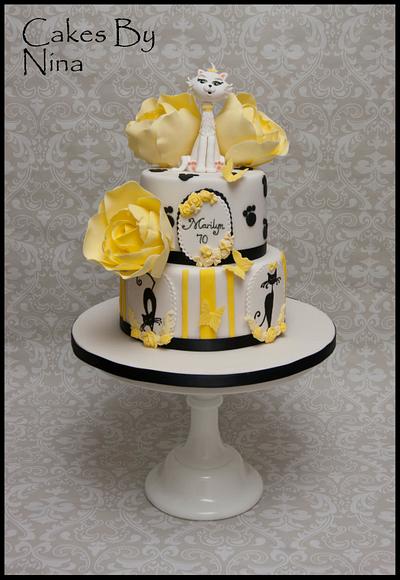 Elegant Cat - Cake by Cakes by Nina Camberley