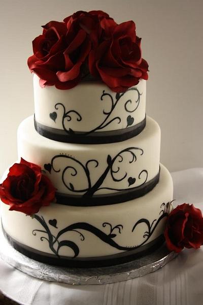 Wedding cake - Cake by Simplysweetcakes1