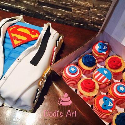Super man Cake - Cake by Dodisart3
