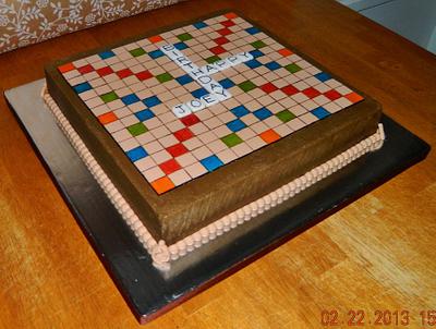 Scrabble Board Cake - Cake by Maureen