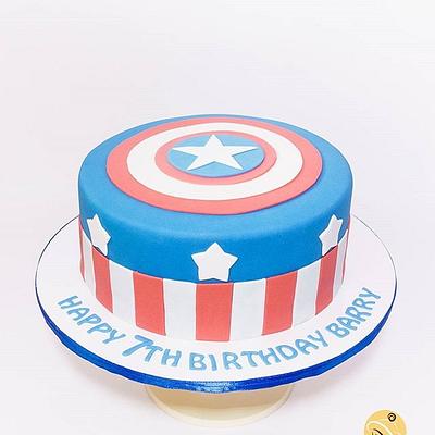 Captain America Themed Cake - Cake by Yellow Box - Cakes & Pastries