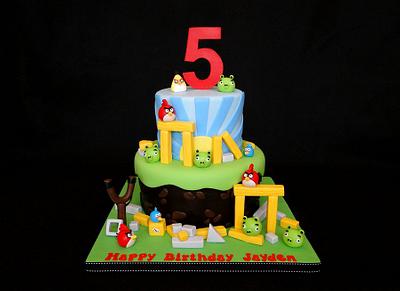 Angry Birds Cake - Cake by Elisa Colon