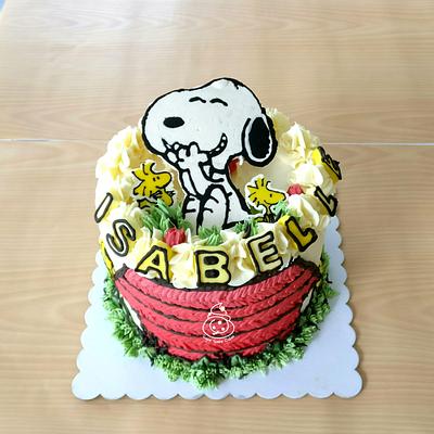 Snoopy - Cake by Sugar Snake Cake