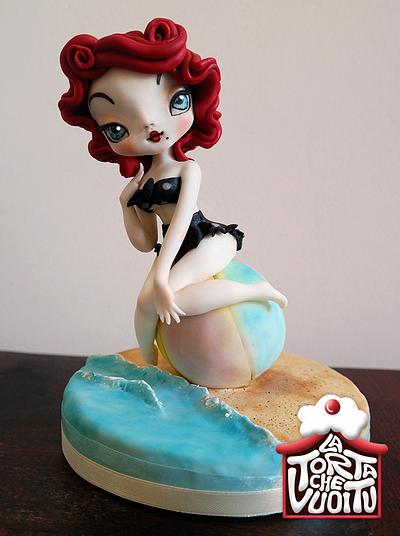 Pupina pin-up al mare - pin up to the sea - Cake by Tissì Benvegna