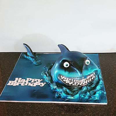 Bruce the shark - Cake by The Custom Piece of Cake
