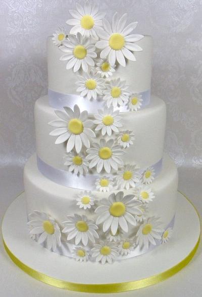 Daisy Wedding Cake - Cake by Ceri Badham