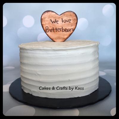 Rustic Buttercream Baby Shower Cake  - Cake by Cakes & Crafts by Kass 