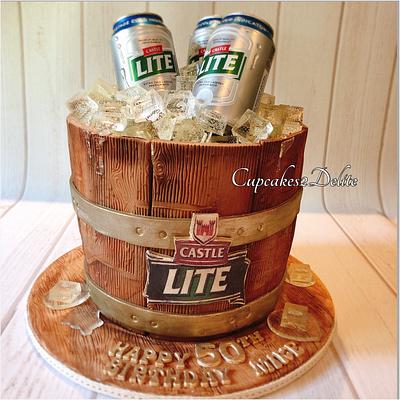 Beer Barrel Cake - Cake by Cupcakes2Delite