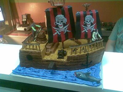 Pirate ship cake - Cake by Zoca