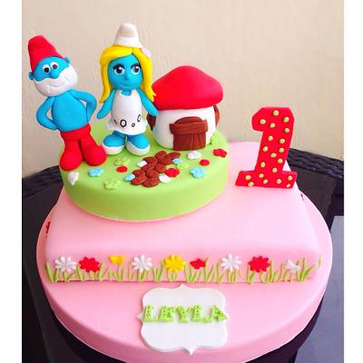 Smurfs Cake:) - Cake by yumyumatolye