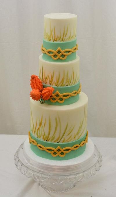Irish Countryside Inspired Wedding Cake - Cake by Sugarpixy