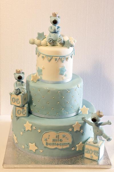 once upon a time...baby blue  bear  - Cake by Giogio