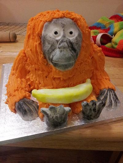 Monkey cake - Cake by Carrie Allan