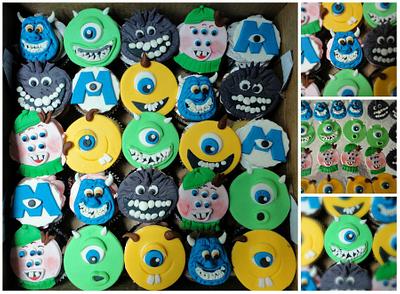 Monster University cupcakes - Cake by Paladarte El Salvador