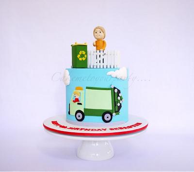 Garbage Truck Cake - Cake by Leah Jeffery- Cake Me To Your Party