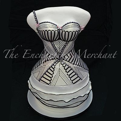 Agent Provocateur inspired bustier cake - Cake by Enchanting Merchant Company