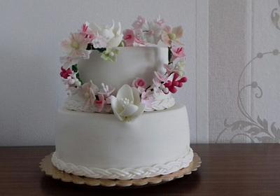 Wedding with flowers - Cake by Ellyys
