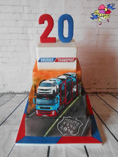 Corporate Party Cake 20th Anniversary - Cake by Petra Krátká (Petu Cakes)