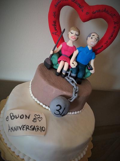 Anniversary cake - Cake by Le Pam Delizie