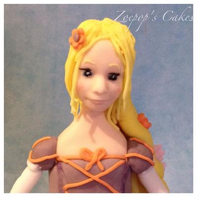 Rapunzel  - Cake by Zoepop