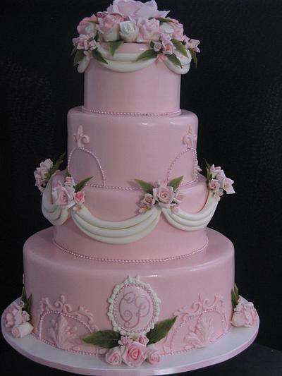 princess wedding - Cake by cindy