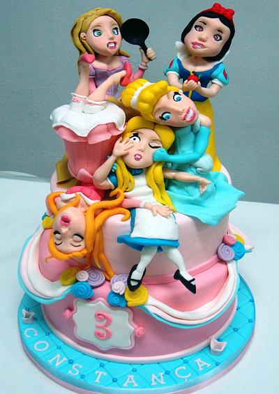 Funny Princesses - Cake by Cakes4you