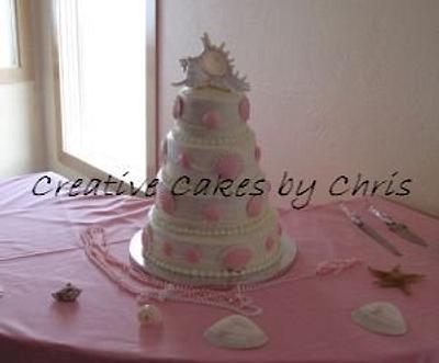 Pink Seashells - Cake by Creative Cakes by Chris