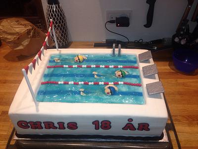 Cake for A swimmer - Cake by Christina Ederstrøm