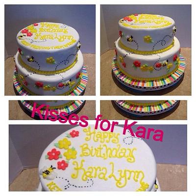 My 1st "Icing Smiles" -Kisses for Kara - Cake by Dee