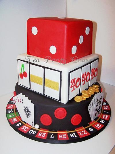 40th Birthday Casino Cake - Cake by Tea Party Cakes