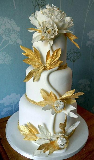 wedding gold  - Cake by Renata Brocca