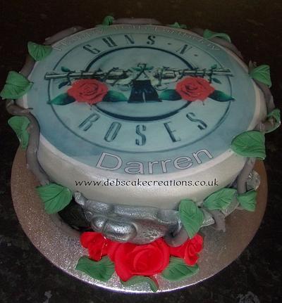 Guns N Roses - Cake by debscakecreations