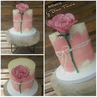 Buttercream Flower Cake - Cake by Unique Cake's Boutique