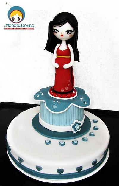 Red Pregnant :) - Cake by IlMondodiDorina