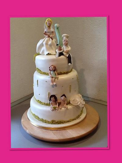 50's wedding - Cake by Cinta Barrera