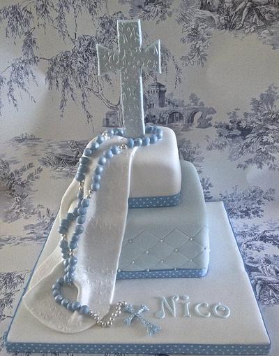 Christening day - Cake by Alison's Bespoke Cakes