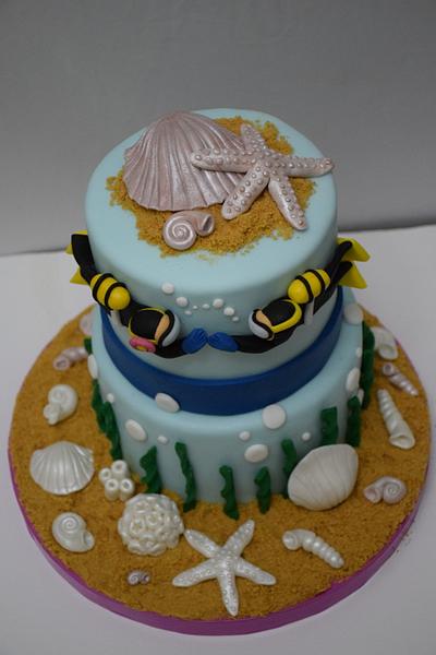 Diving Cake - Cake by Antikacake