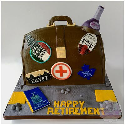 Traveling Doctor - Cake by Sabrina - White's Custom Cakes 