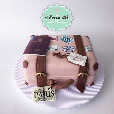 Suitcase Cake - Torta Maleta - Cake by Dulcepastel.com