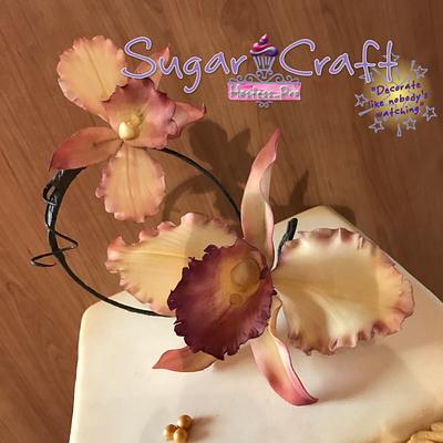 Elegant Orchids - Cake by Vanessa Hostess Pro Cake Studio