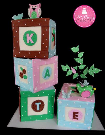 Pottery Barn Baby Blocks - Cake by Shawna McGreevy
