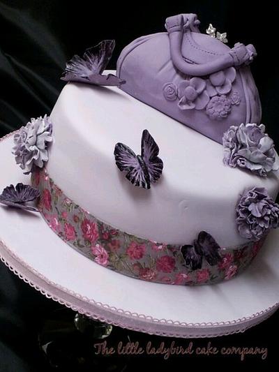 Lilac handbag  - Cake by The Little Ladybird Cake Company