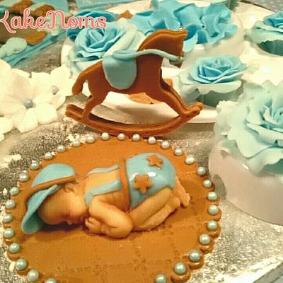Baby boy with cap - Cake by KakeNoms 