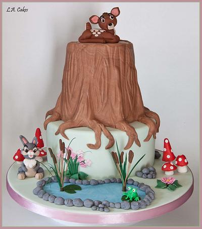 Bambi and Thumper - Cake by Laura Young