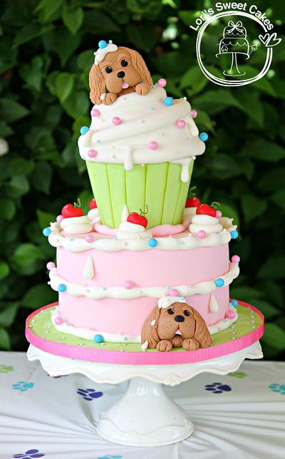 Puppy cake - Cake by Lori's Sweet Cakes