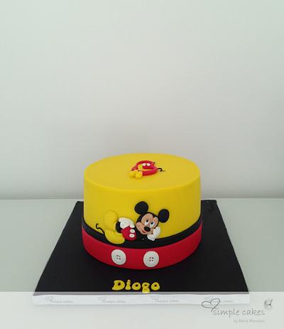 Mickey - Cake by simple cakes - Mara Paredes